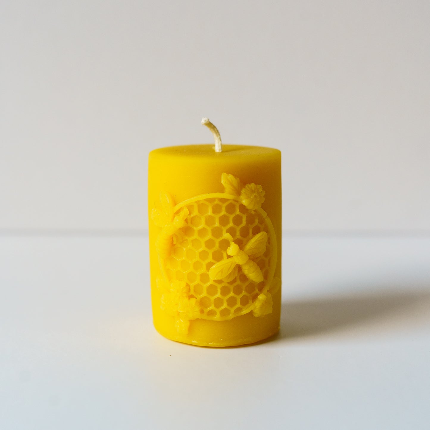 Bees on Honeycomb Candle